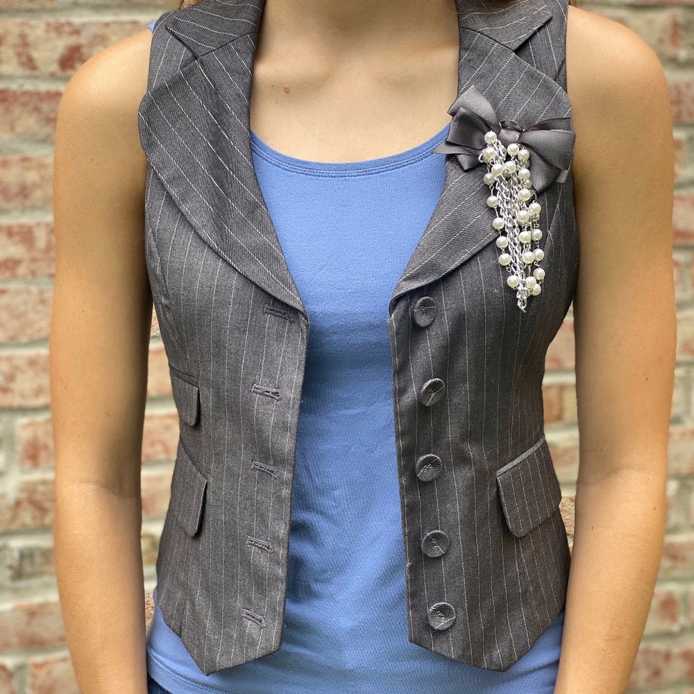 Forever 21 pin-striped Vest